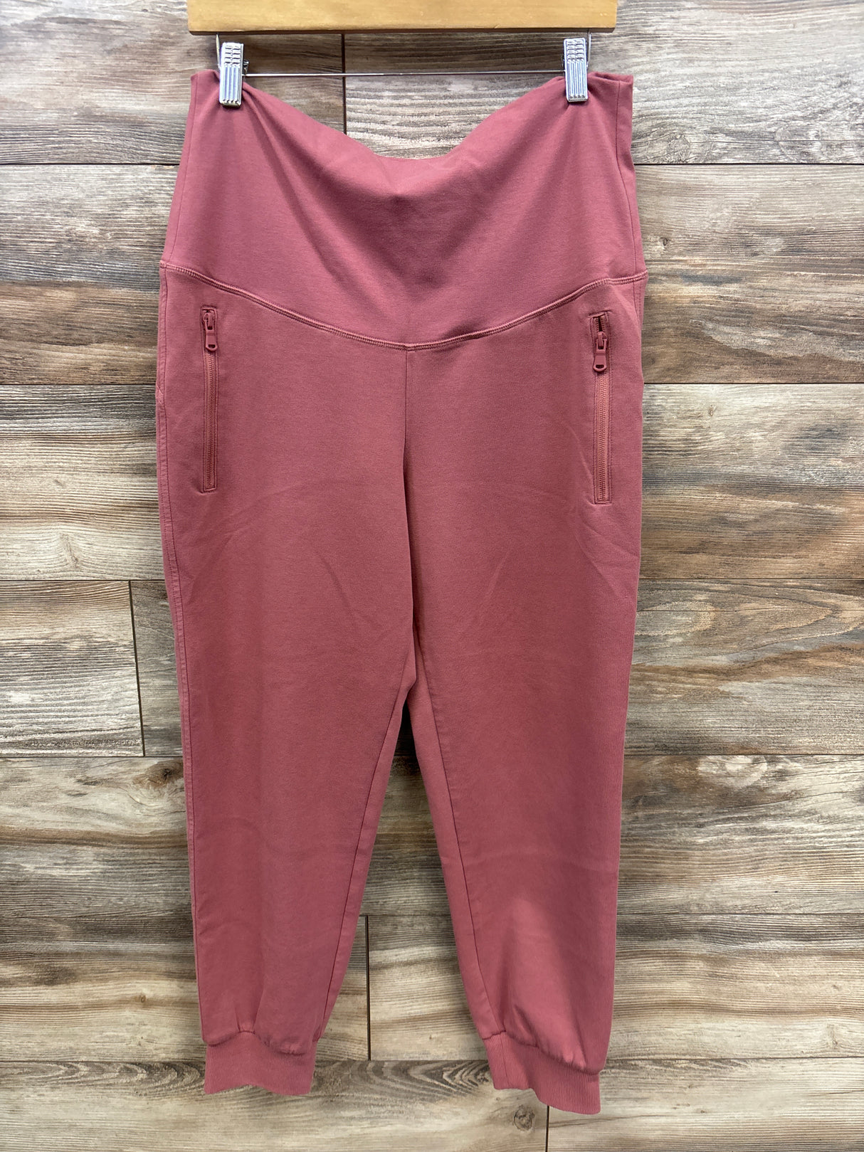 Old Navy Maternity Dynamic Fleece Rollover Waist Joggers Pink sz Medium