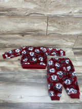 Disney Baby 2pc Mickey Mouse Sweatshirt & Pants Red sz 6-9m