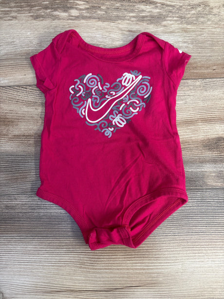 Nike Heart Logo Bodysuit Pink 6-9m - Me n Mommy To Be