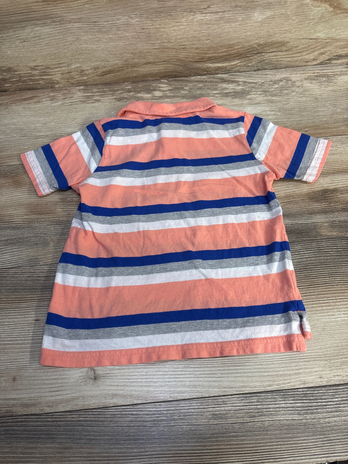 Children's Place Striped Polo Peach sz 4T