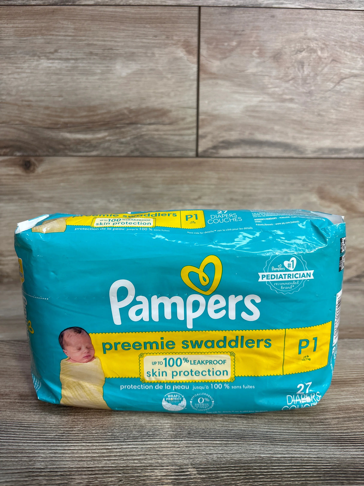 NEW Pampers Swaddlers Diapers, 27ct. Size Preemie