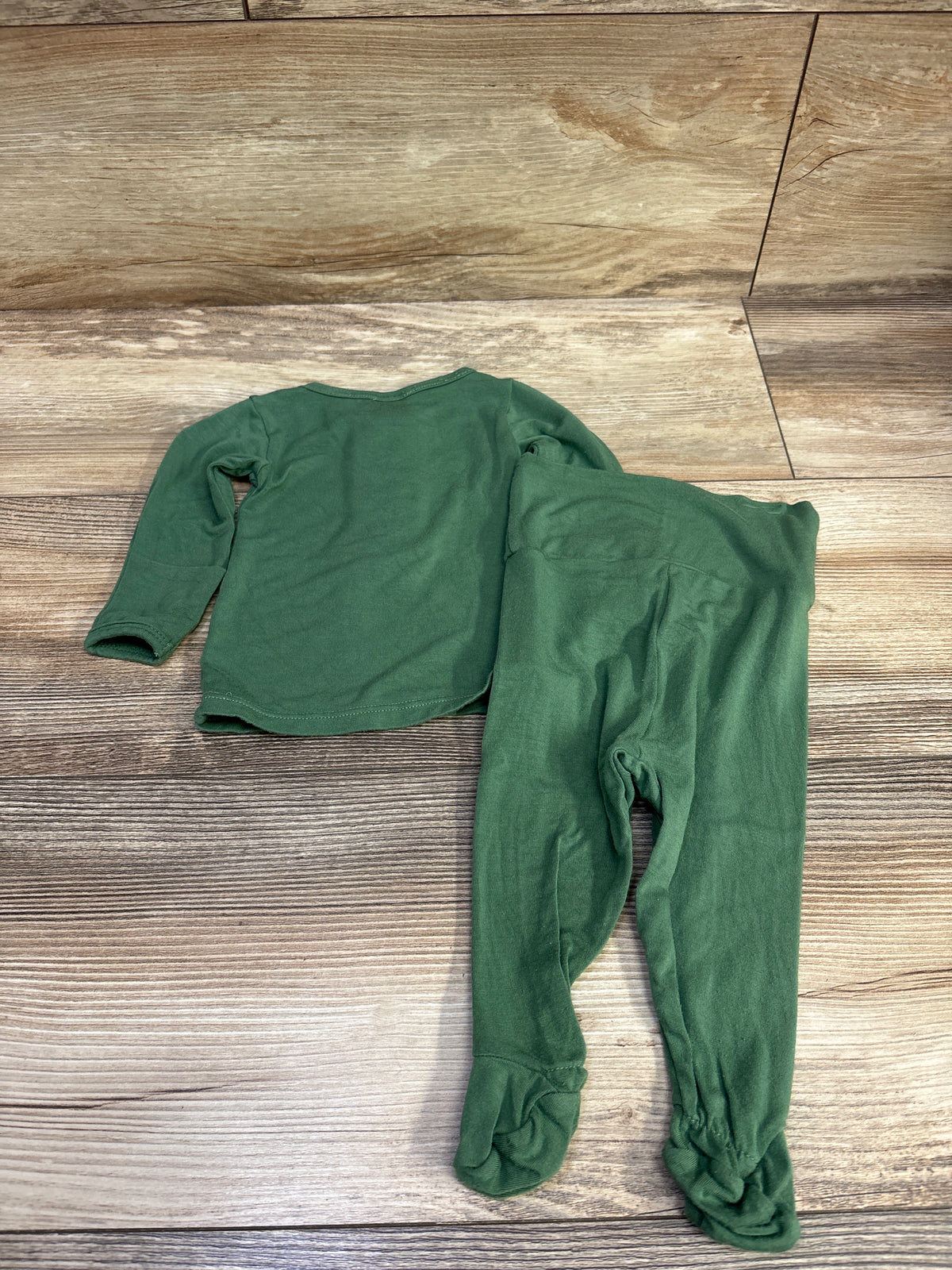 Lou Lou 2pc Henley Top & Pants Green sz Newborn