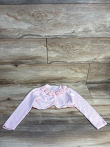 Janie & Jack The Rosette Cropped Cardigan Bunny Pink sz 3T