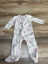 Carter's Floral Ribbed Sleeper Ivory sz 9m