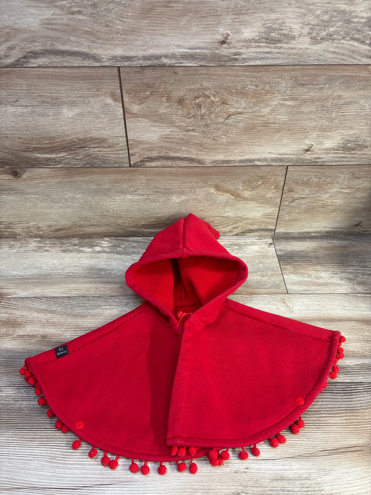 Cocoa Kids Little Red Riding Hood Hooded Cloak Red sz 6-24m