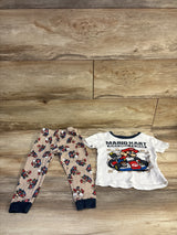 Mario Kart 2pc Pajama Set Ivory sz 3T
