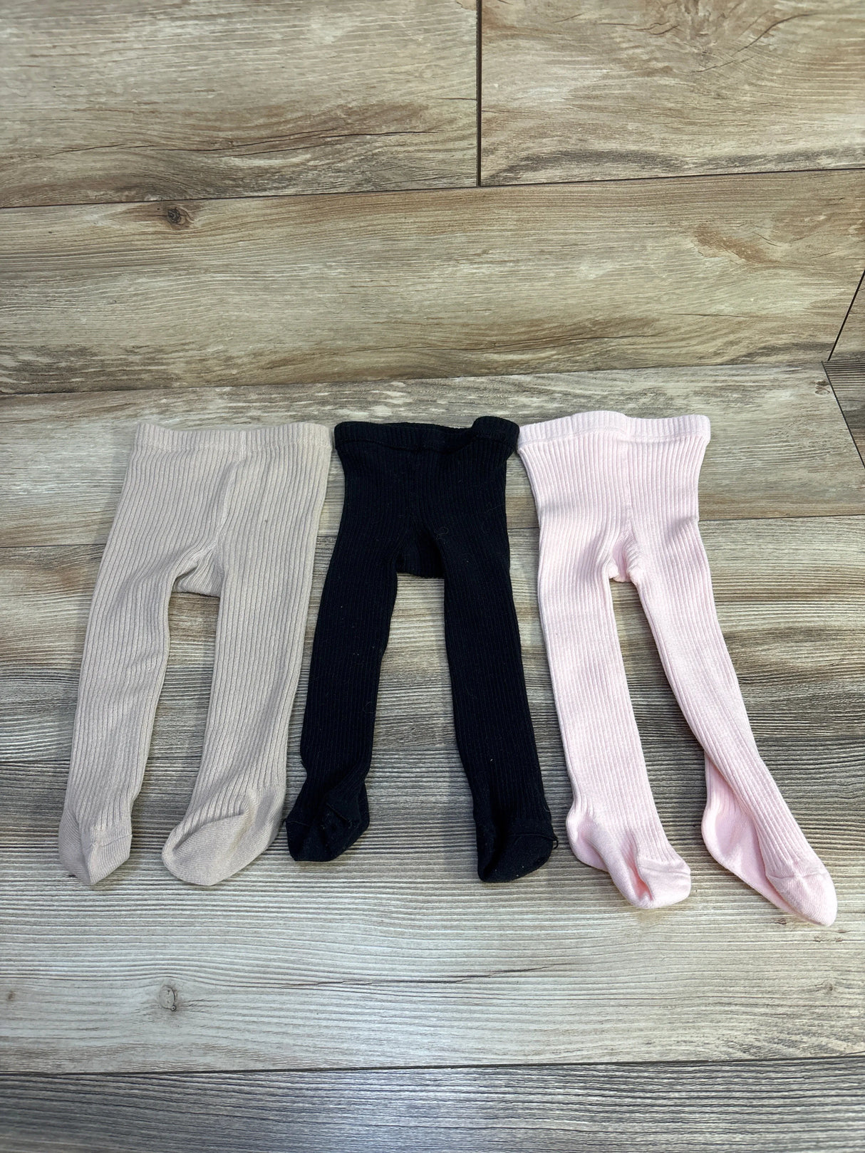 3pk Ribbed Sweater Knit Leggings Tan sz 6-12m