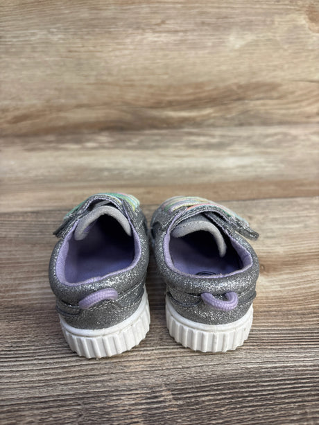 Wonder Nation Velcro Strap Glitter Shoes sz 2c - Me n Mommy To Be