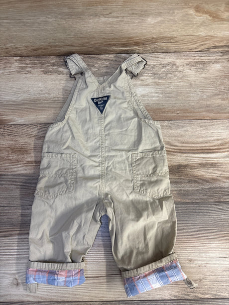 Oshkosh Overalls Tan sz 12m - Me n Mommy To Be
