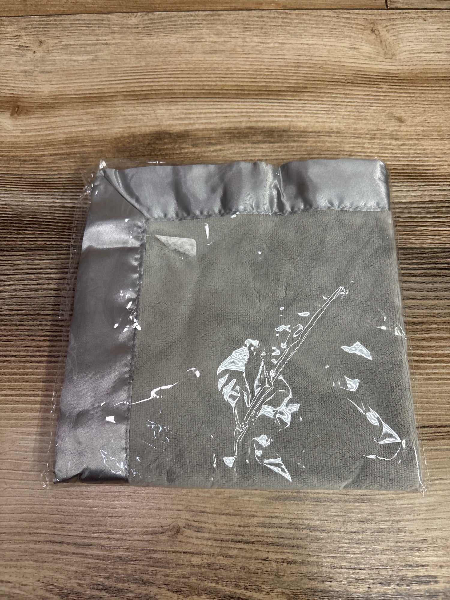 NEW Satin Edge Security Blanket Grey