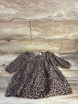 Cotton On Kids Holly Long Sleeve Leopard Dress Brown sz 2T