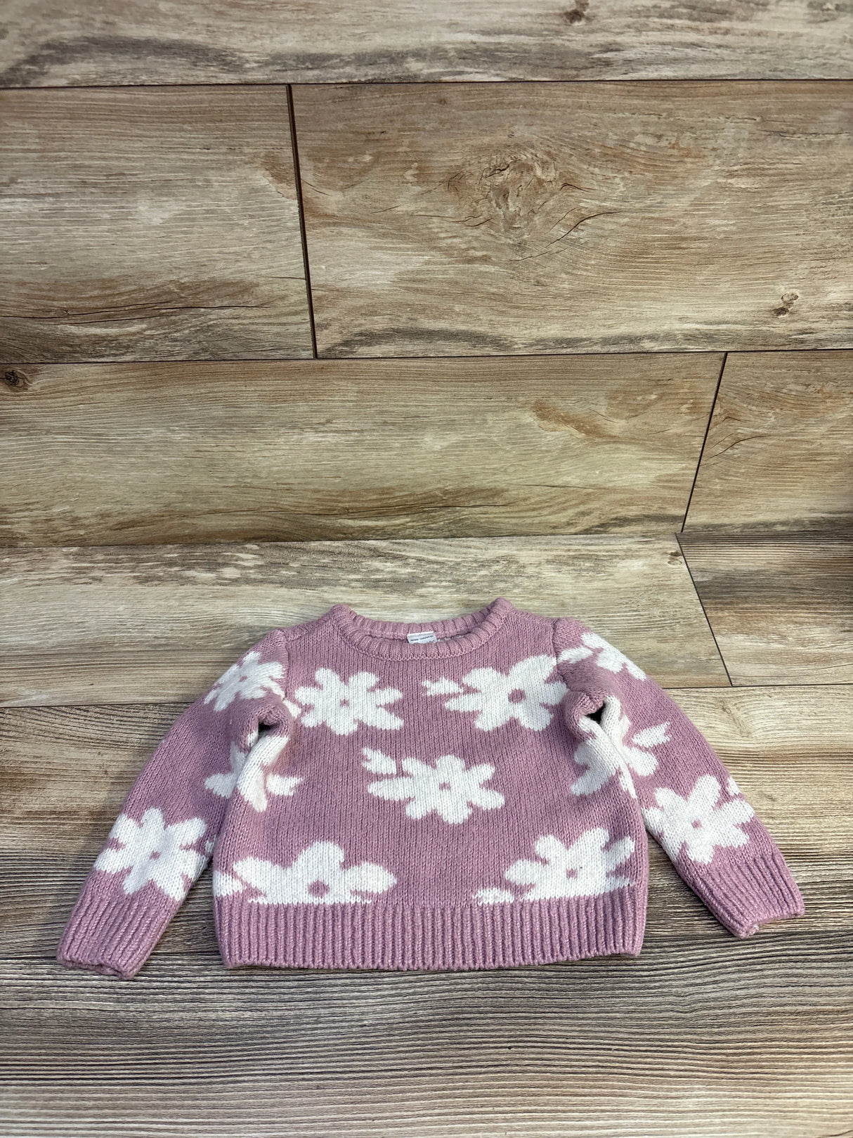 Carter's Floral Knit Sweater Pink sz 12m
