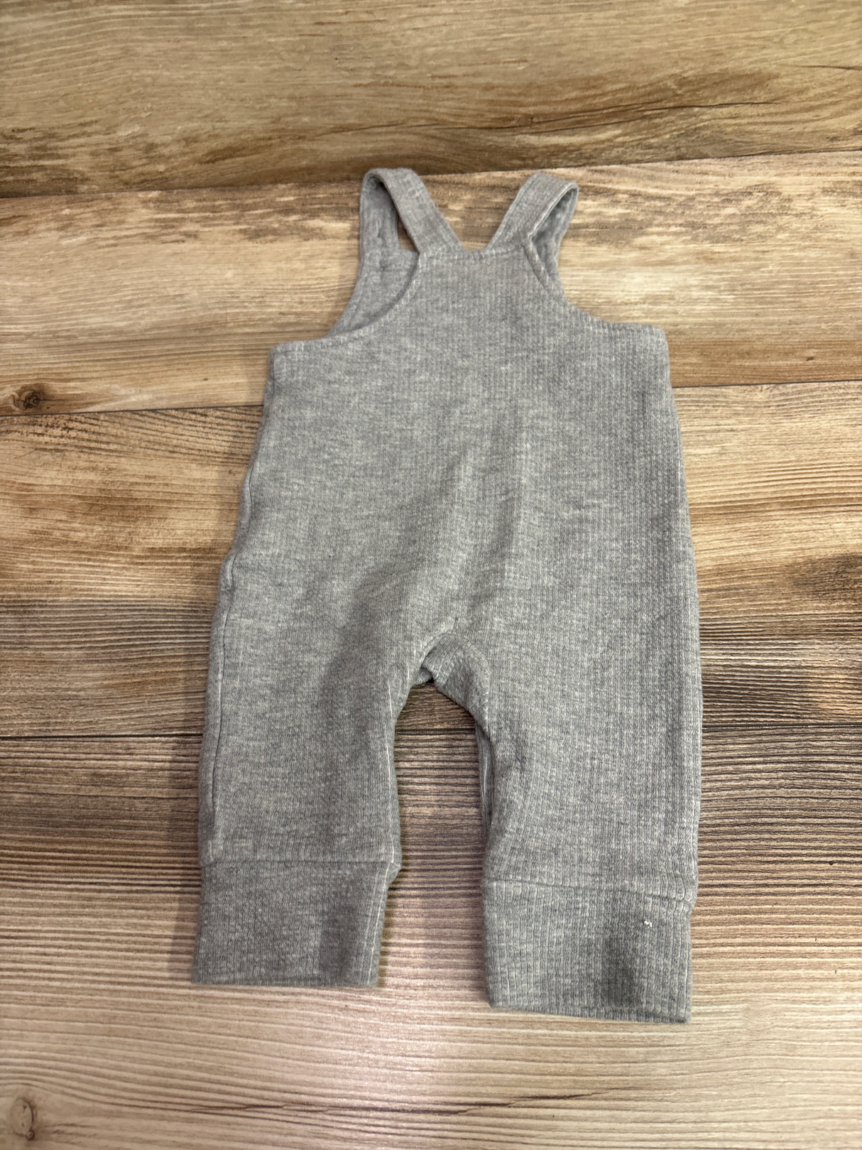 Cat & Jack Rib Knit Overalls Grey sz 0-3m