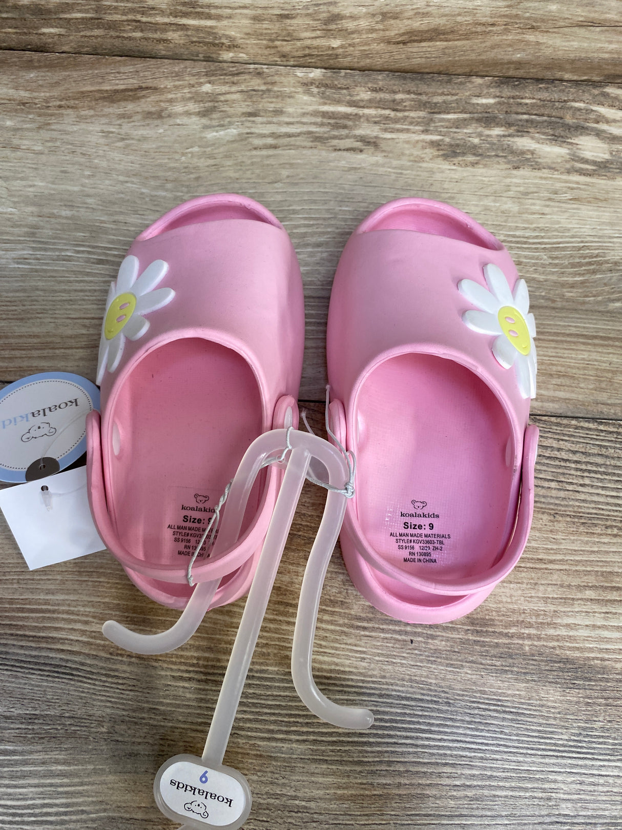 NEW Koala Kids Sunflower Clogs Pink sz 9c