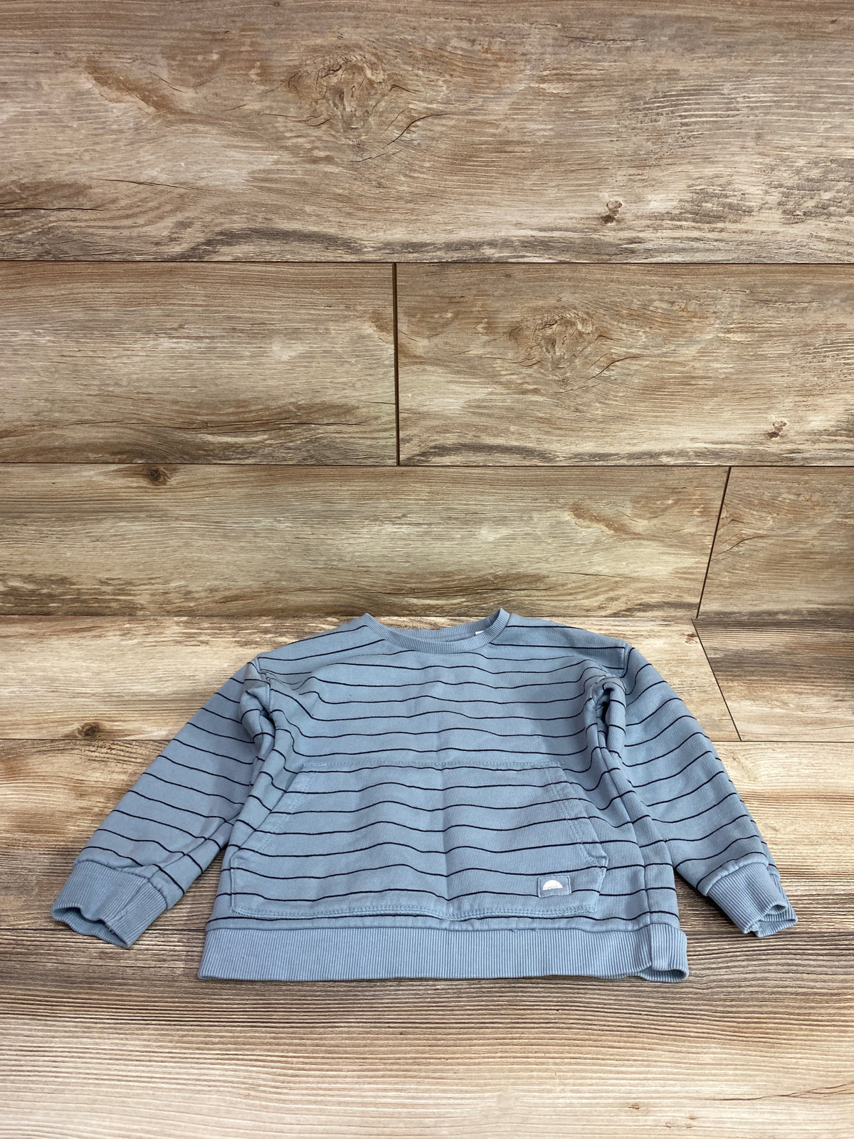 Zara Striped Pullover Sweatshirt Blue sz 2-3T