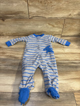 Simple Joys Striped Blanket Sleeper Grey sz 6-9m