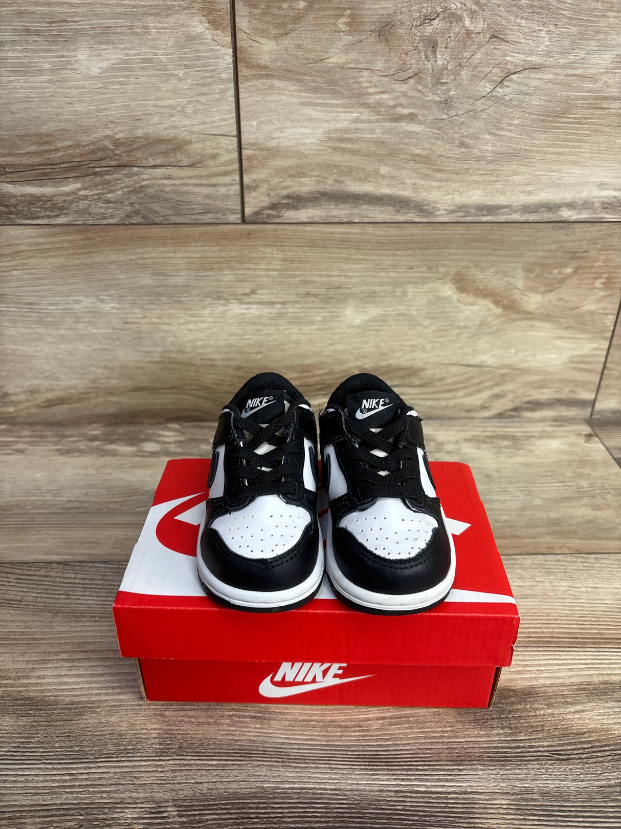 Nike Dunk Low TD 'Black White' Sneakers sz 5c