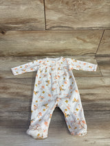 Carter's Floral Waffle Knit Snap Sleeper Cream sz 3m