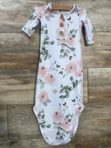 Caden Lane Floral Knot Gown White sz 0-3m