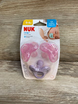 NEW NUK Comfy Orthodontic Pacifiers Pink, 0-6 Months, 3pk