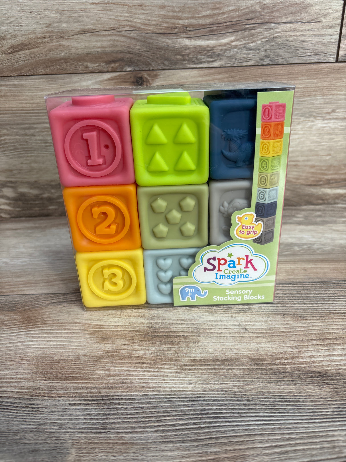 NEW Spark Create Imagine Sensory Stacking Blocks, 9 Pieces