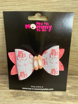 NEW Ballerina Applique Double Layer Hair Bow