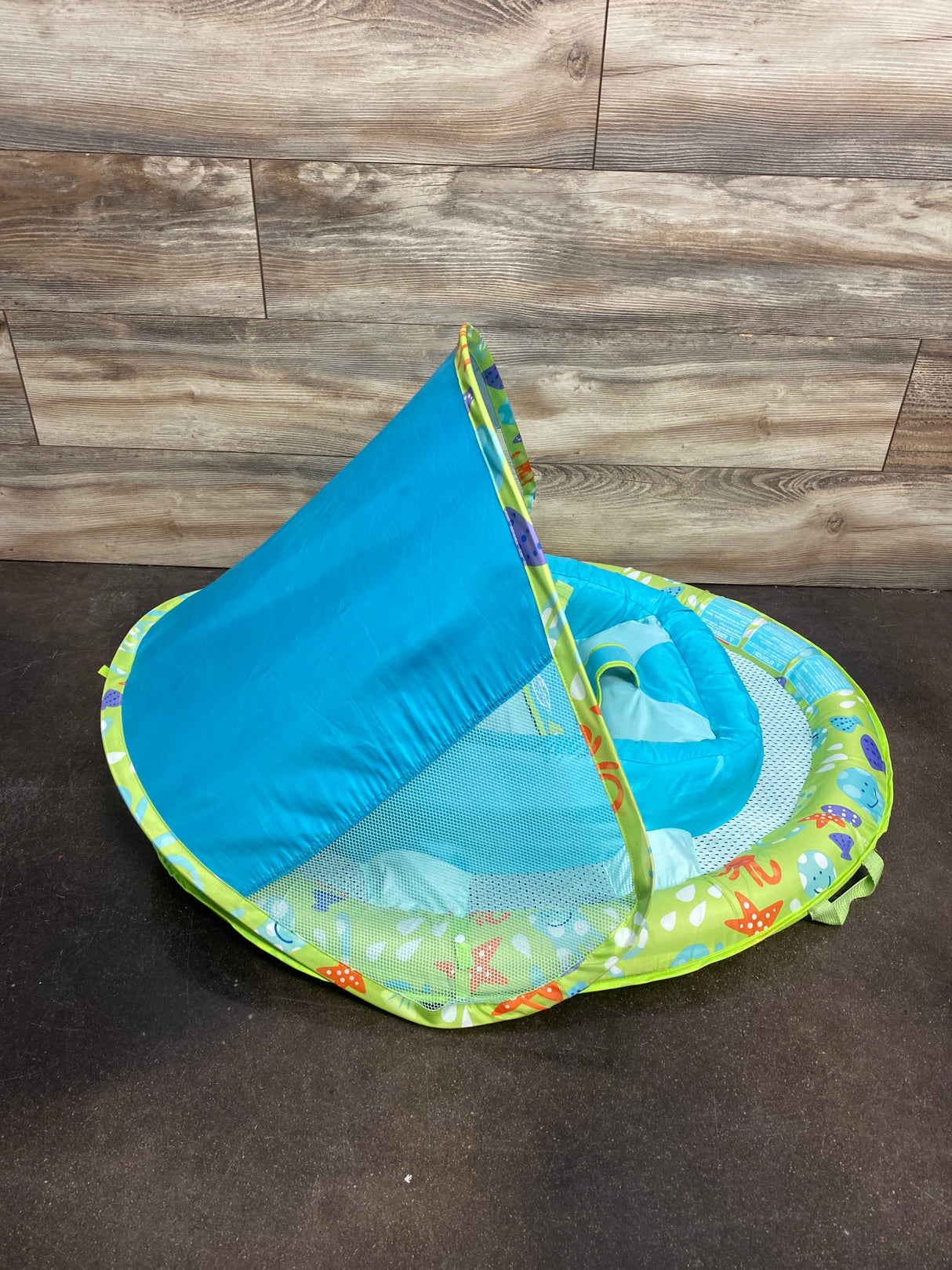 Swimways Infant Baby Spring Float, Green 3-9m
