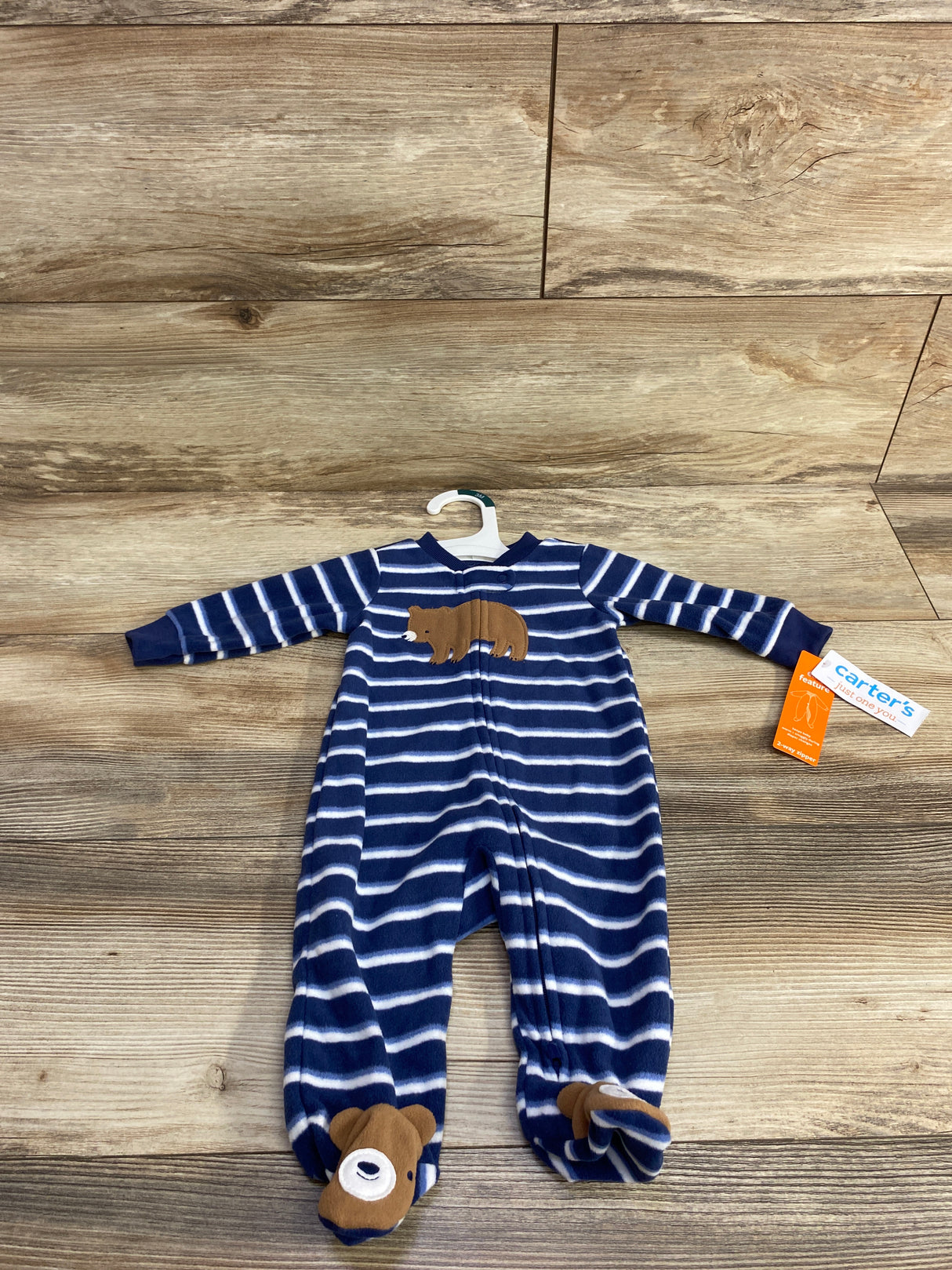 NEW Just One You Striped Blanket Sleeper Blue sz 3m