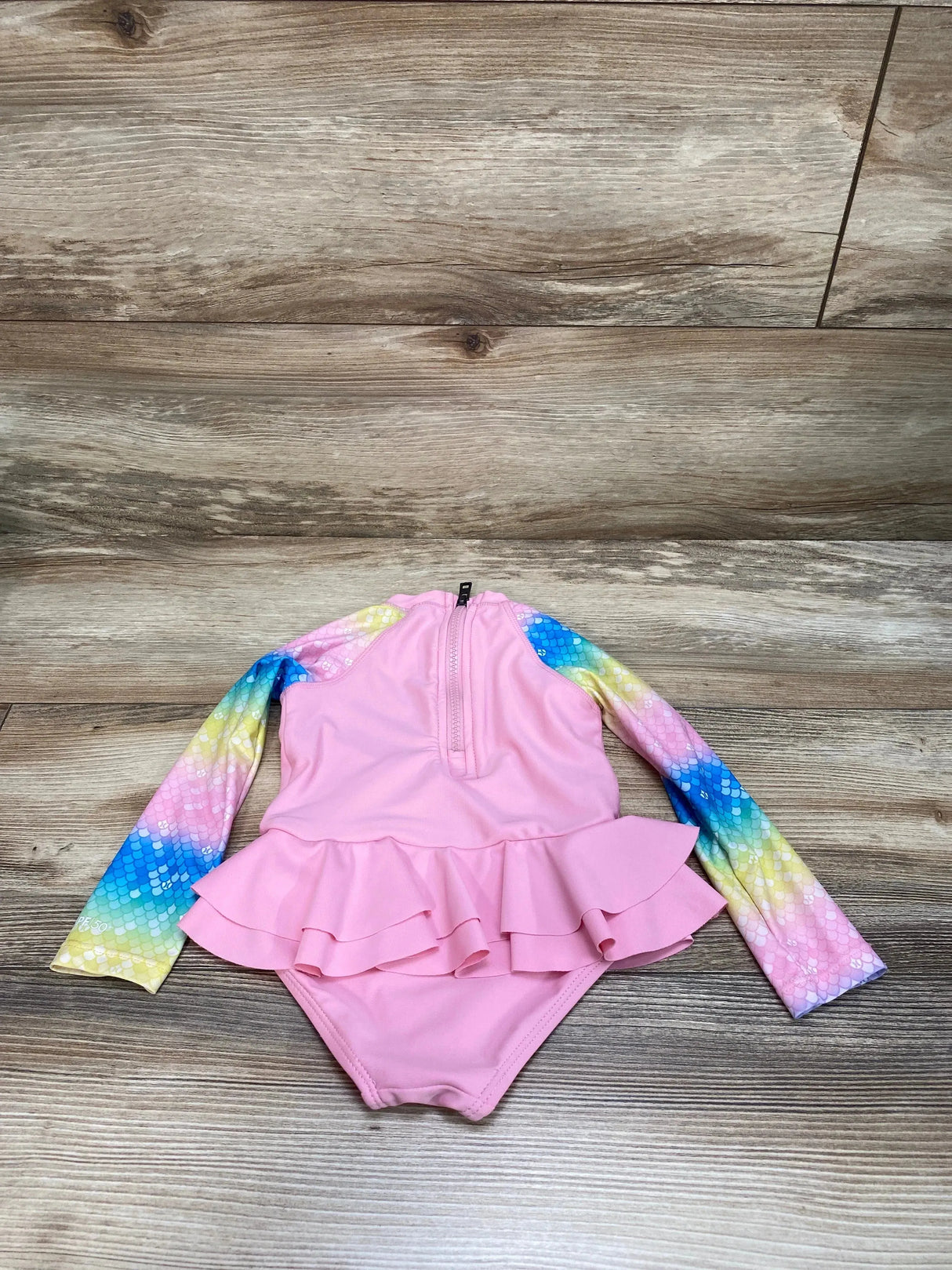 Hurley Pink 1pc Rashguard Swimsuit sz 18m