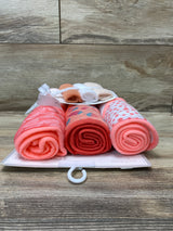 NEW Modern Baby 6Pc Hooded Towel & Washcloth Set Peach