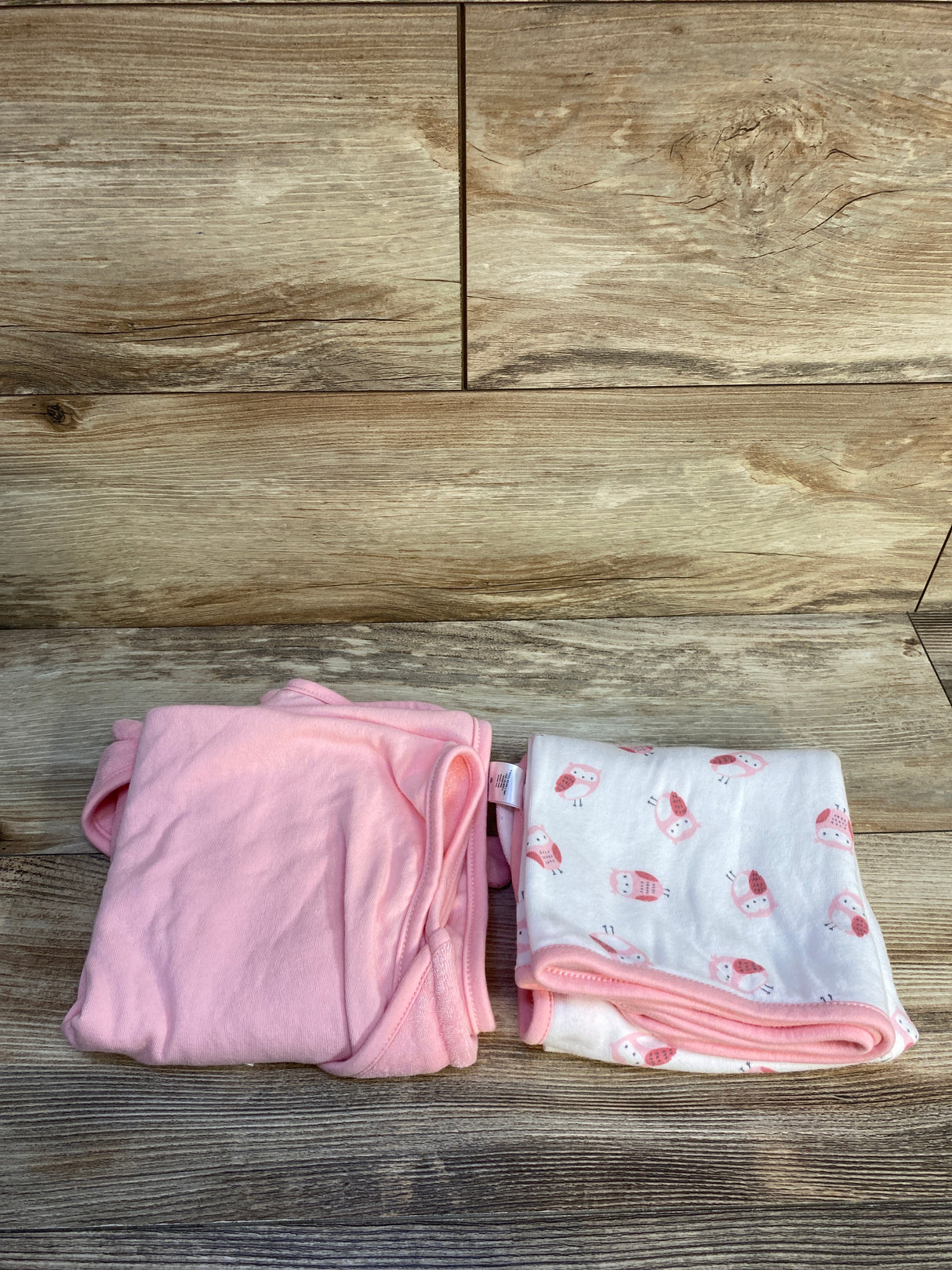 Carter's Just One You Baby 2Pk Owl Hooded Bath Towel - Pink