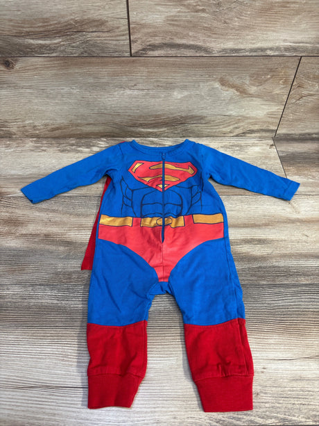 Superman Coverall w/Cape Blue sz 3-6m - Me n Mommy To Be