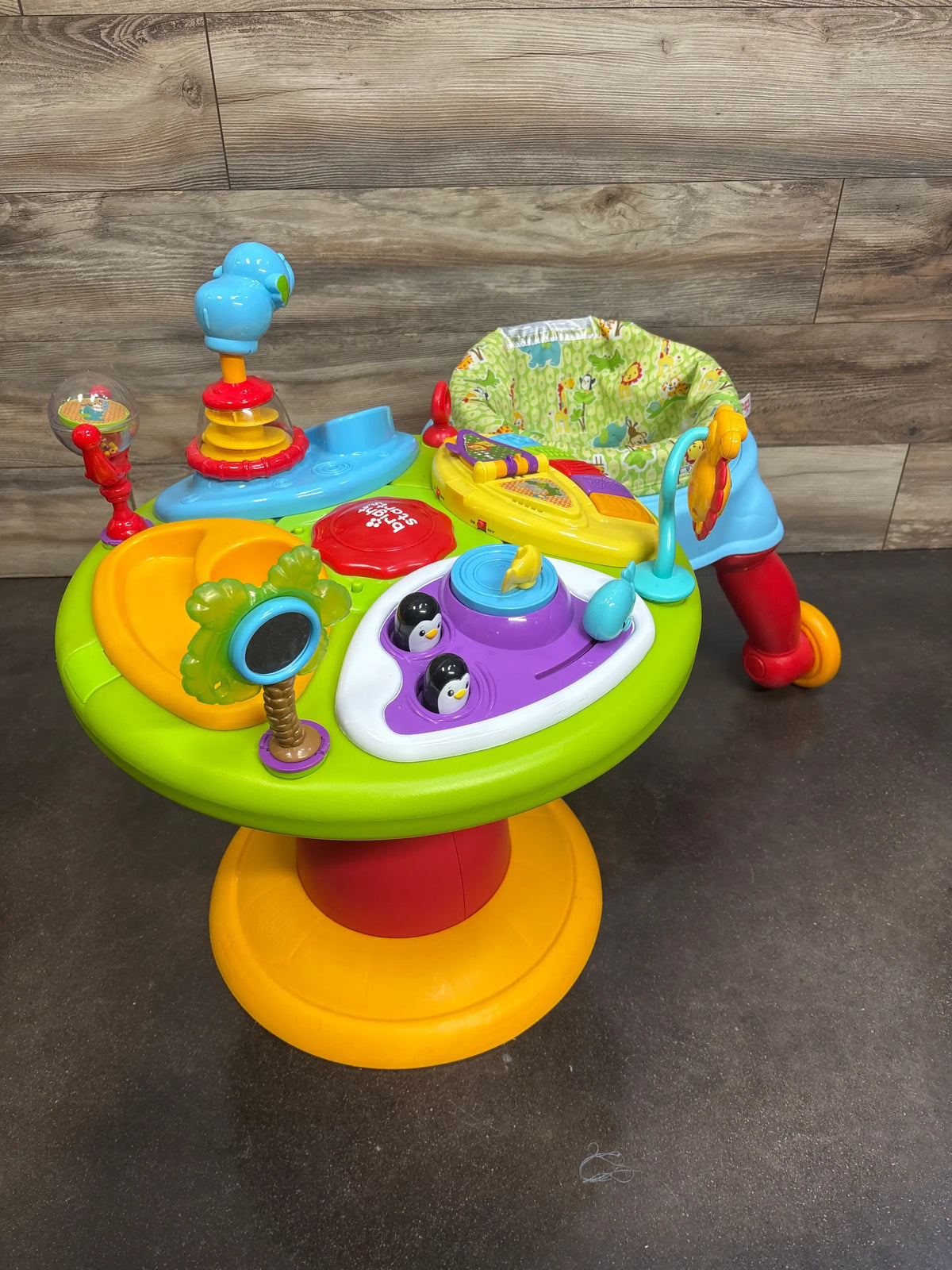Bright Starts 3-in-1 Around We Go Activity Center in Zippity Zoo