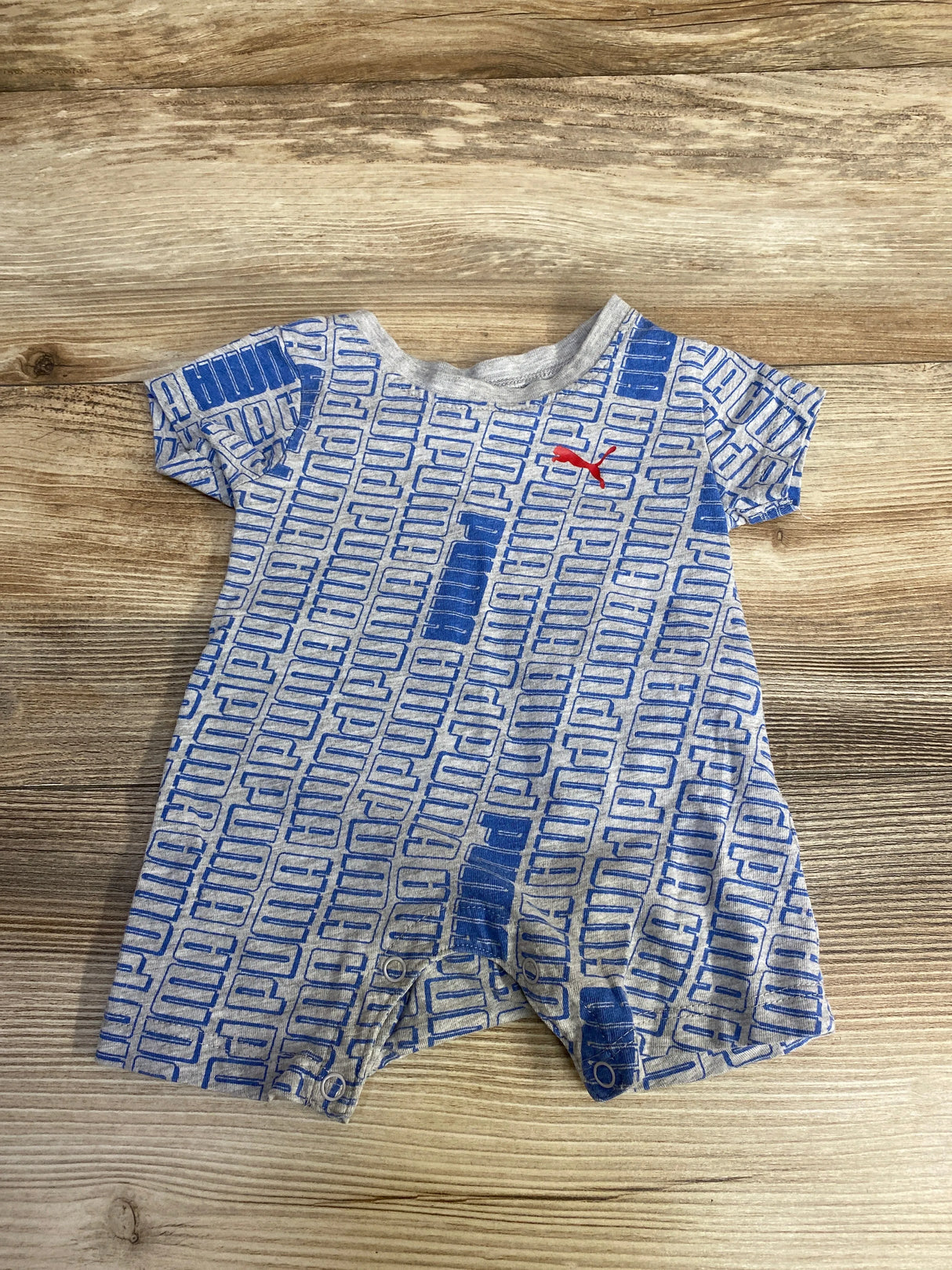 Puma Logo Shortie Romper Grey sz 0-3m