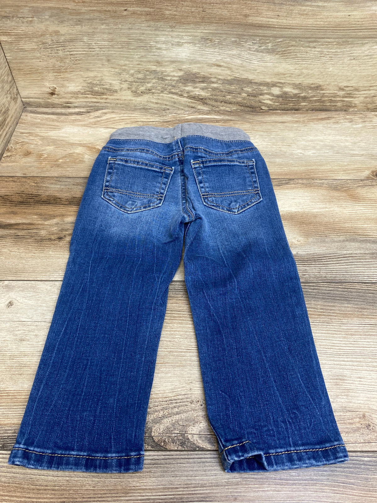 Cat & Jack Straight Drawstring Jeans Blue sz 2T