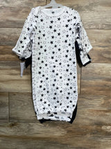 NEW Hudson Baby 4pk Gowns White/Black sz 0-6m