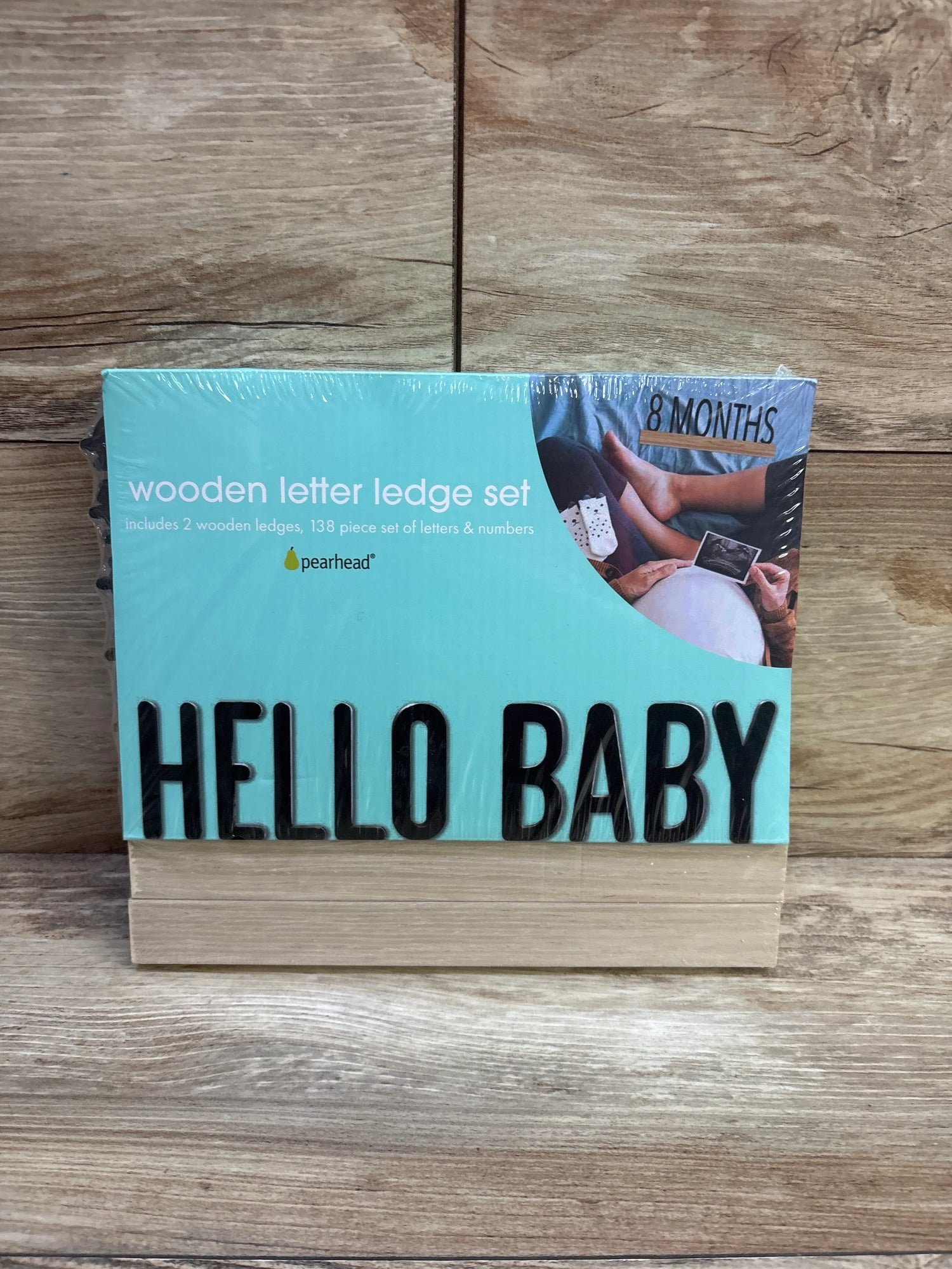 NEW Pearhead Wooden Letter Ledge Set