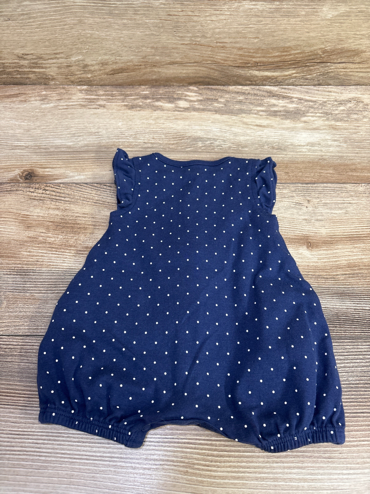 Carter's Button-Front Shortie Romper Navy sz Newborn