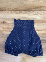 Carter's Button-Front Shortie Romper Navy sz Newborn