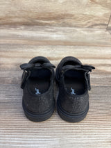 Cat & Jack Kori Lug Sole Mary Jane Flats, Black Glitter sz 6c