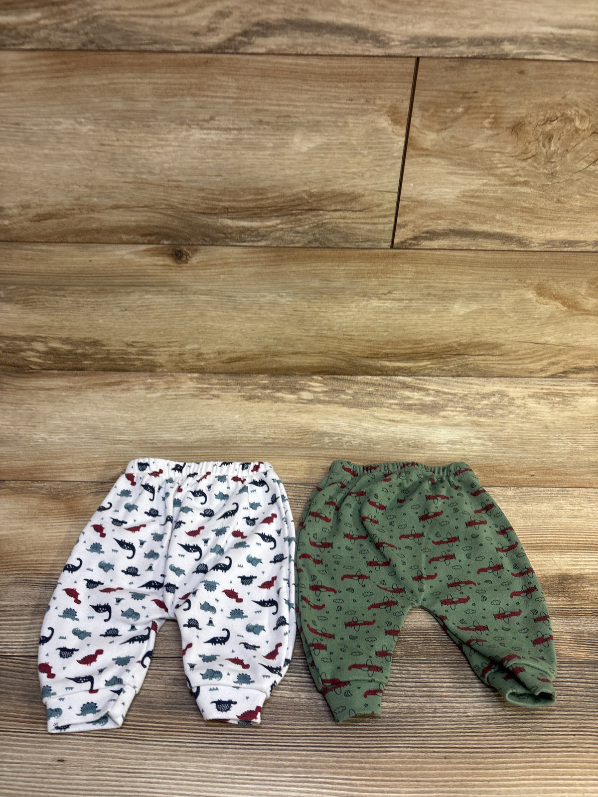 Hakochia 2pk Pull-On Pants Green/White sz 3m