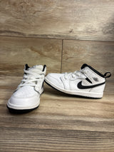 Air Jordan 1 Mid TD 'White Black' Sneakers sz 10c