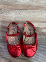 Wonder Nation Bow Ballet Flats Red sz 7c