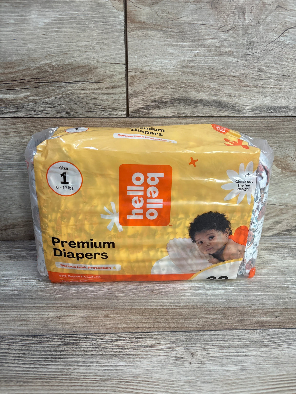 NEW Package of Hello Bello Premium Baby Diapers Size 1, 32 Ct. in Wild Cats - Me n Mommy To Be