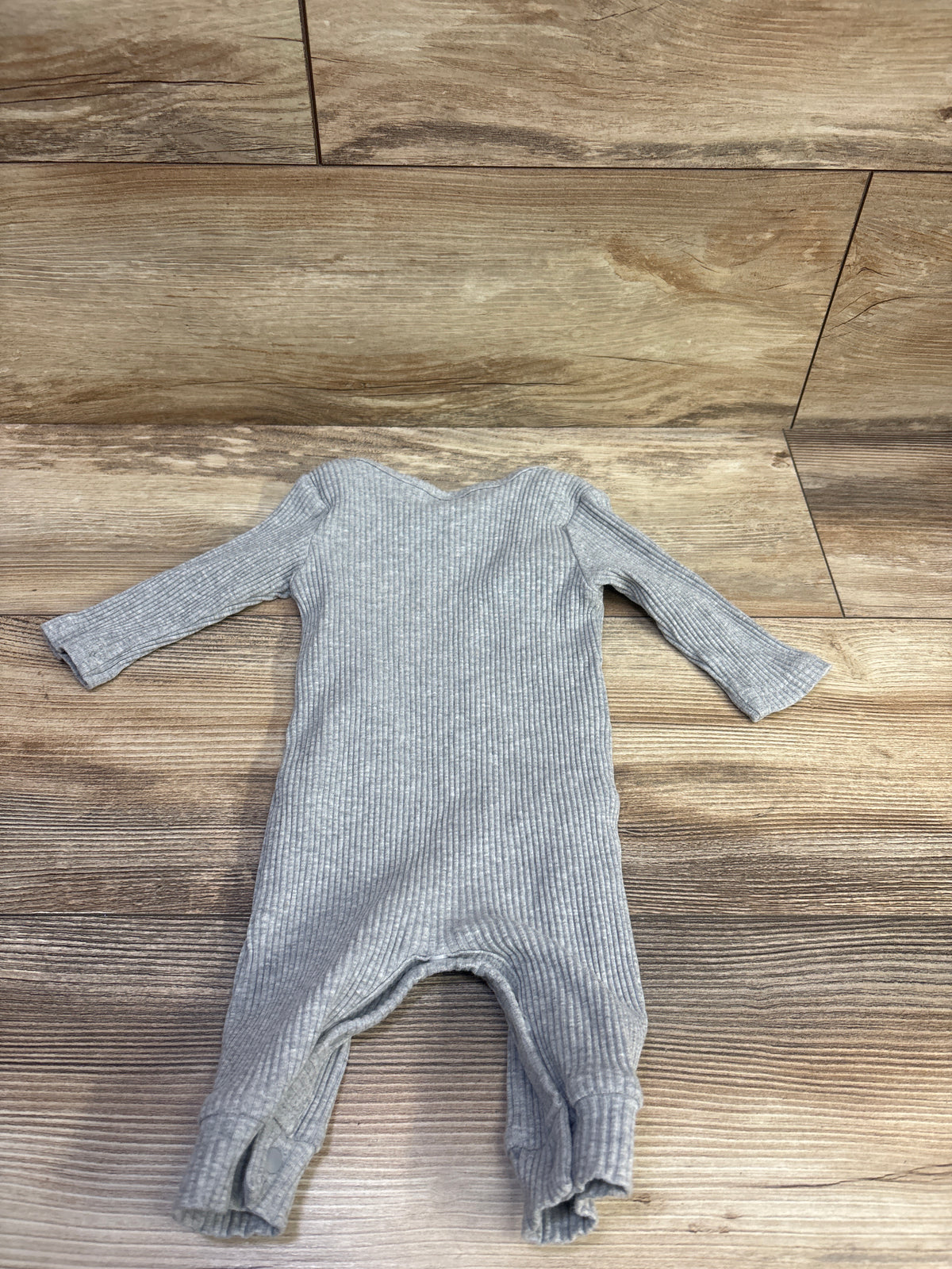 Hi I'm New Here Ribbed Coverall Grey sz 0-3m