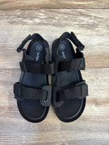 Cat & Jack Cedric Footbed Sandals Black sz 12c