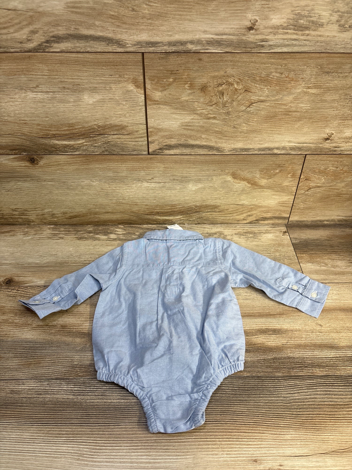 NEW Baby Gap Oxford Button-Down Bodysuit Blue sz 6-12m