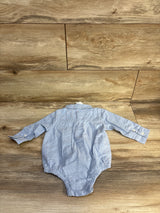NEW Baby Gap Oxford Button-Down Bodysuit Blue sz 6-12m