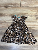 X Leopard Print Dress Brown sz 2T