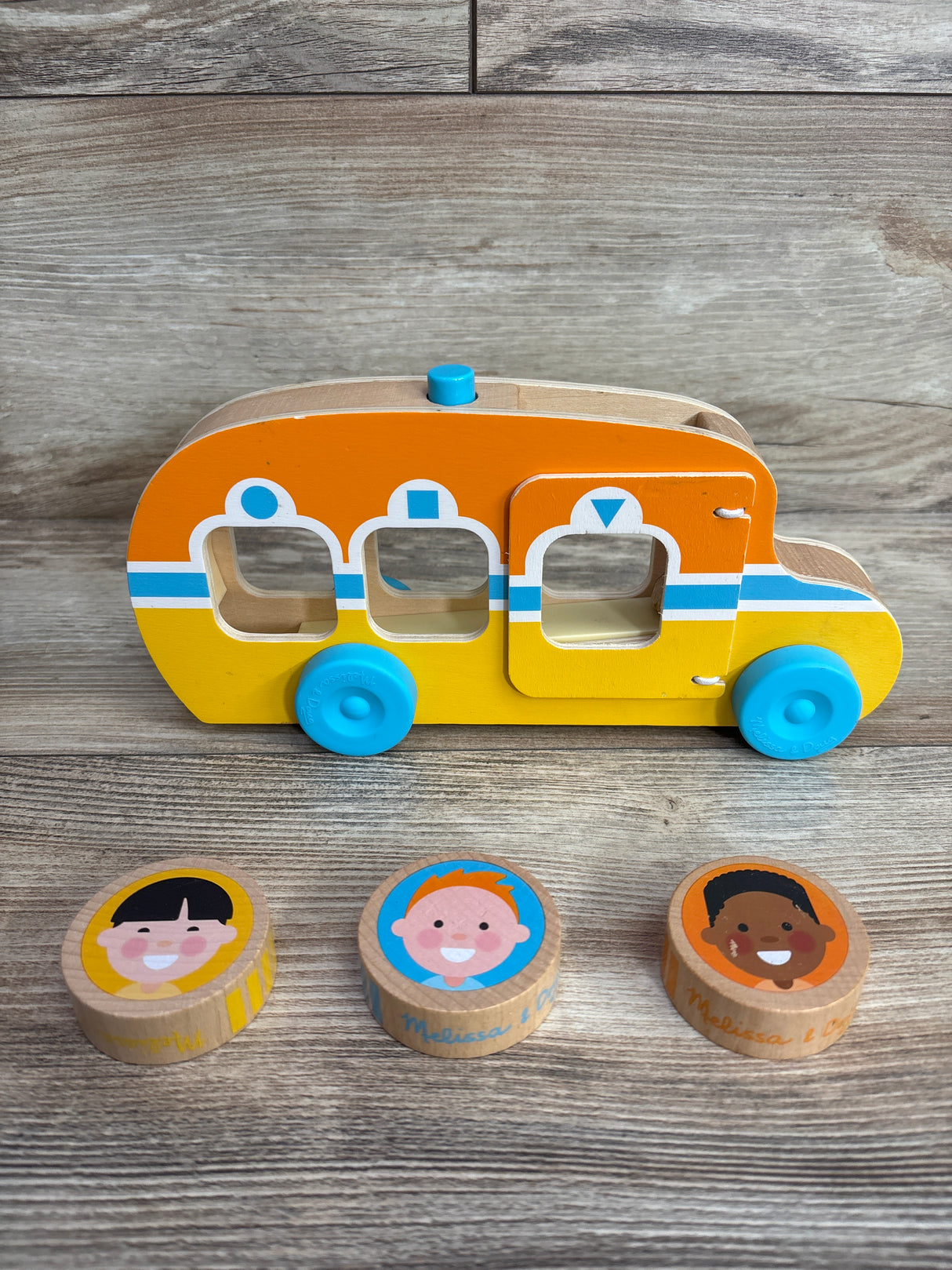 NEW Melissa & Doug GO Tots Roll & Ride Bus